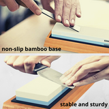 Dual Grit Whetstone Knife Sharpener